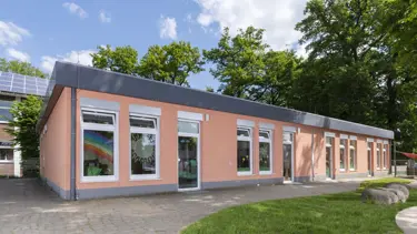 Kindergarten in Modulbauweise mit Putzfassade