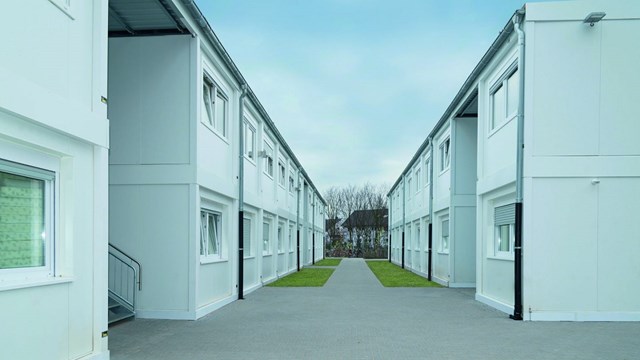 Asylunterkunft in Modulbauweise 