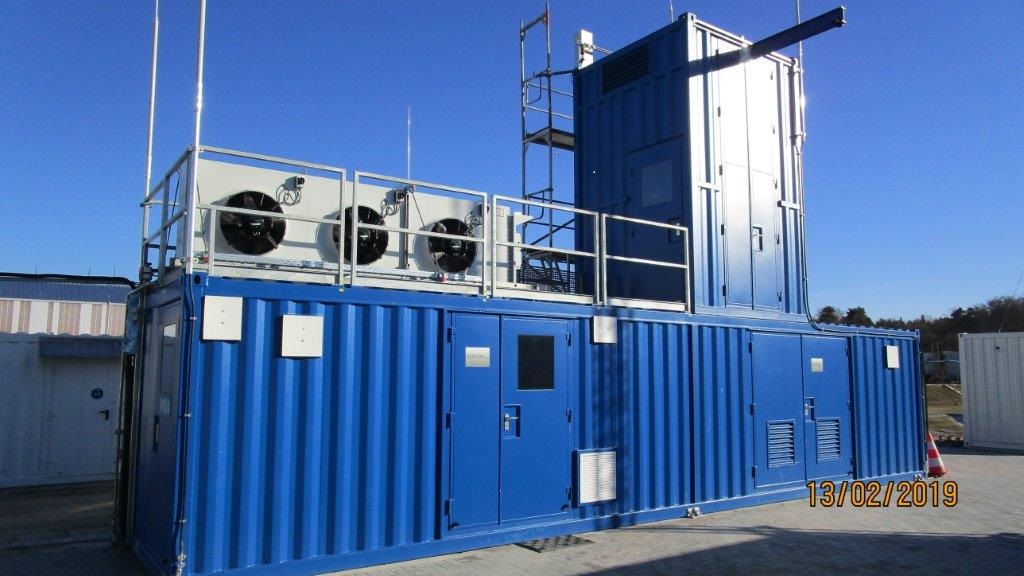 Aggregate-Container mit Kühler